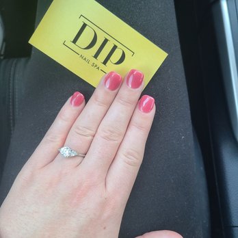Dip Nail Spa - SNS manicure with tips by Dustin - Nail Salons Near Me - Peoria, Arizona