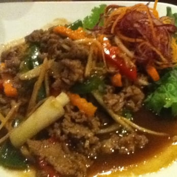 Mai Thai - Beef Ginger Stir-Fry - Thai Near Me - Alexandria, Virginia Mai Thai - Beef Ginger Stir-Fry - Thai Near Me - Alexandria, Virginia