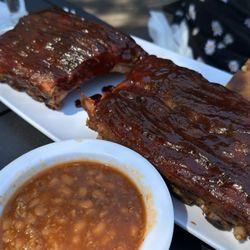 Melvin’s at Riverside - Full rack of ribs. Cooked really good and lots of flavor.
