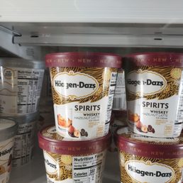 a variety of frozen yogurts