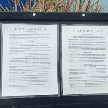 Cafe Wild - Full menu - Breakfast & Brunch Near Me - Manhattan Beach, California