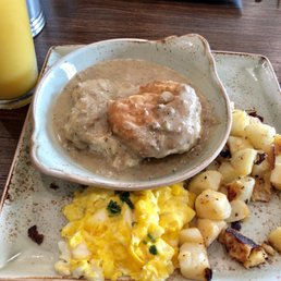 Biscuits & Turkey Sausage Gravy With Eggs