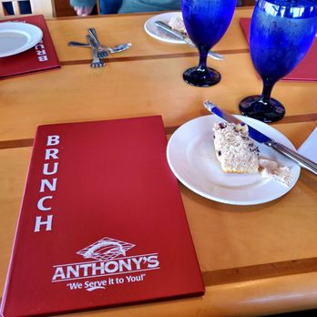 Anthony's HomePort Everett - Sunday brunch is included their homemade warm blueberry coffee cake - Seafood Near Me - Everett, Washington Anthony's HomePort Everett - Sunday brunch is included their homemade warm blueberry coffee cake - Seafood Near Me - Everett, Washington