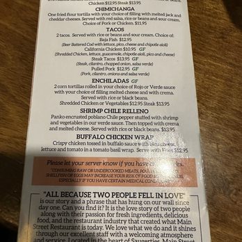 Main Street Restaurant - Lunch specials - Mexican Near Me - Saugerties, New York Main Street Restaurant - Lunch specials - Mexican Near Me - Saugerties, New York
