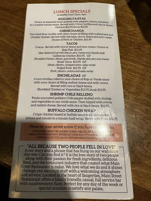 Menu photo 2 Main Street Restaurant Saugerties, NY Menu photo 2 Main Street Restaurant Saugerties, NY