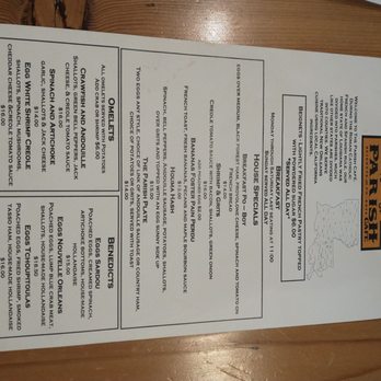 The Parish Cafe - Menu - Cajun/Creole Near Me - Healdsburg, California
