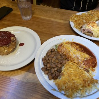 Loula's Cafe - Lemon filled raspberry french toast, truffle eggs, Benedict, breakfast enchilada. - Breakfast & Brunch Near Me - Whitefish, Montana