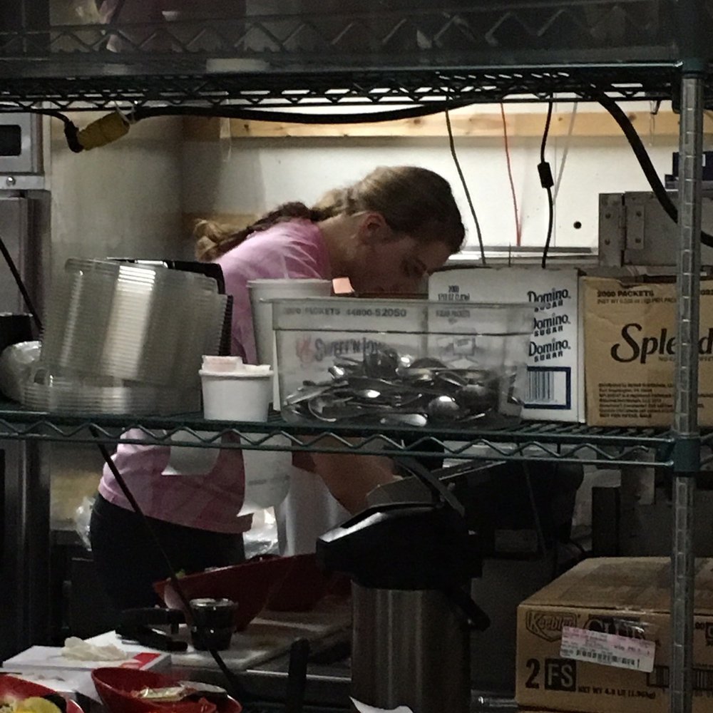 The best salad maker in Anderson works at Mios! Love Marisa, love the music, love the Merlot!