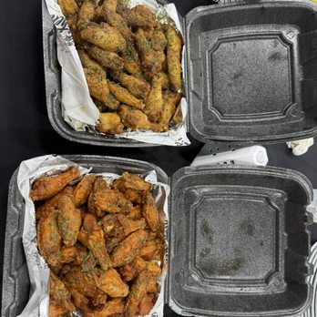Magic City Kitchen - Choose Your Own 100 Pack Chicken Wings - Lemon Pepper, Garlic Parm, Justic Magic, and Hot - Soul Food Near Me - Atlanta, Georgia Magic City Kitchen - Choose Your Own 100 Pack Chicken Wings - Lemon Pepper, Garlic Parm, Justic Magic, and Hot - Soul Food Near Me - Atlanta, Georgia