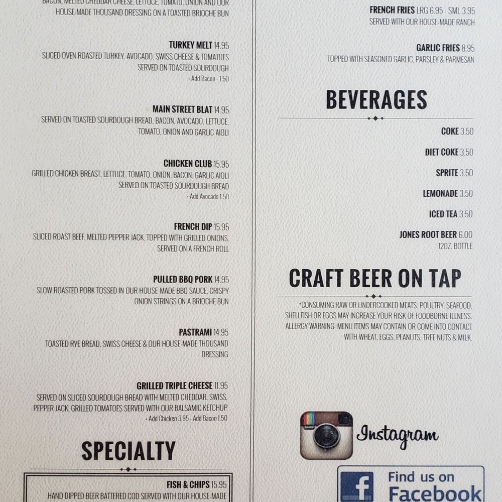 Bar 101 Eats & Drinks - Menu page 2/2 October 2022 - Sports Bars Near Me - Roseville, California Bar 101 Eats & Drinks - Menu page 2/2 October 2022 - Sports Bars Near Me - Roseville, California