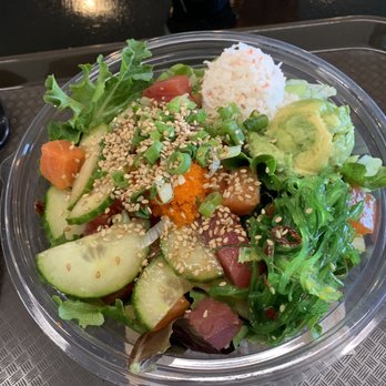 PurePoke - Tuna and salmon poke salad...amazing! - Poke Near Me - Frisco, Texas