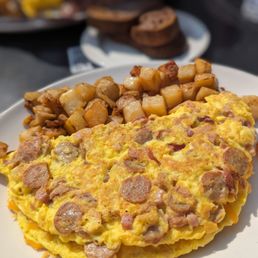 Meat lovers omelette Meat lovers omelette
