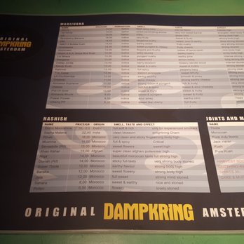 Original Dampkring - Menu - Coffeeshops Near Me - Amsterdam, New Hampshire