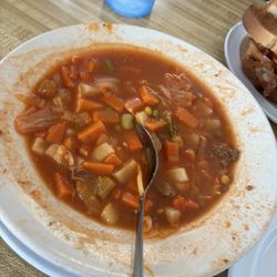 Hobo Hut - Vegetable soup, homemade, good