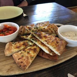 Pizza Project - Aubergine dip with garlic bread