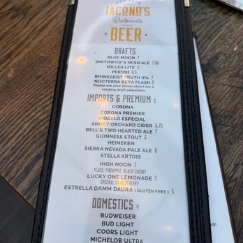 Iacono's Pizza & Restaurant - Drink menu - Beers/other - Pizza Near Me - Powell, Ohio Iacono's Pizza & Restaurant - Drink menu - Beers/other - Pizza Near Me - Powell, Ohio