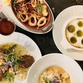 Vermillion 45 - Lamb chops gnocchi w/lobster escargot calamari - French Near Me - Kanab, Utah Vermillion 45 - Lamb chops gnocchi w/lobster escargot calamari - French Near Me - Kanab, Utah