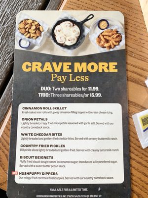 Menu photo 2 Cracker Barrel Old Country Store Manassas, VA Menu photo 2 Cracker Barrel Old Country Store Manassas, VA