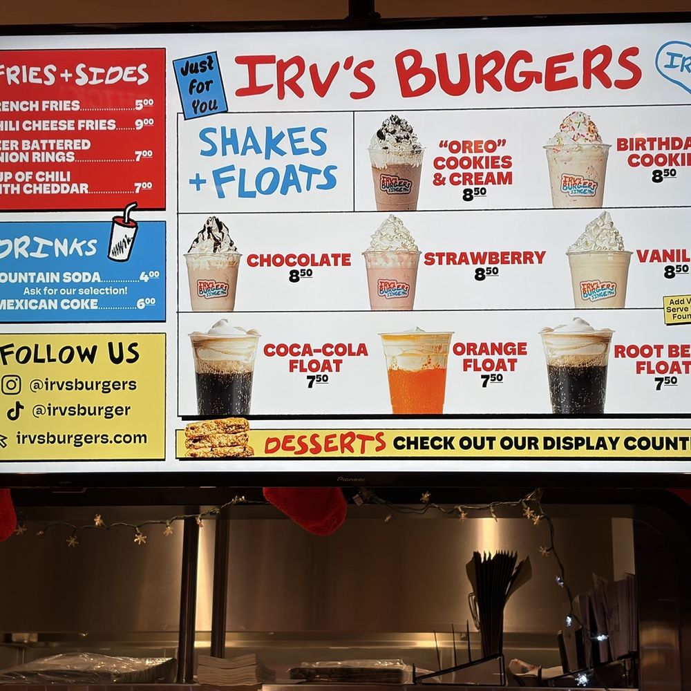 Irv's Burgers - Menu December 2025 - Burgers Near Me - Las Vegas, Nevada Irv's Burgers - Menu December 2025 - Burgers Near Me - Las Vegas, Nevada