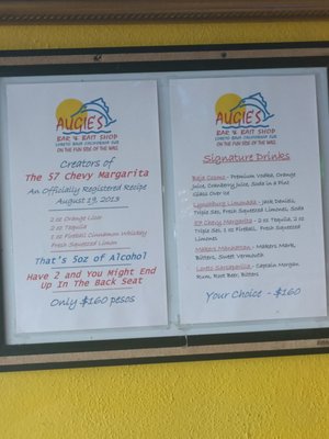 Menu photo 3 Augie's Bar & Bait Shop Loreto, BCS Menu photo 3 Augie's Bar & Bait Shop Loreto, BCS
