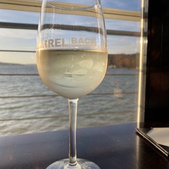 Barrel Back Restaurant - Moscato by the waters edge - New American Near Me - Walloon Lake, Michigan