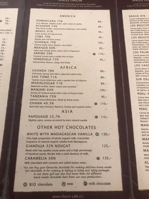 Menu photo 2 Choco Café Prague, PR