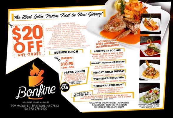 Menu photo 8 Bonfire Restaurant And Lounge Paterson, NJ Menu photo 8 Bonfire Restaurant And Lounge Paterson, NJ