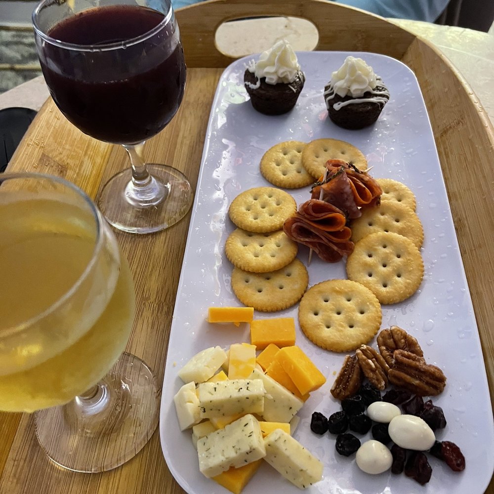 Bayfront Marin House - Our happy hour tray with red & white Sangria - Hotels Near Me - Saint Augustine, Florida