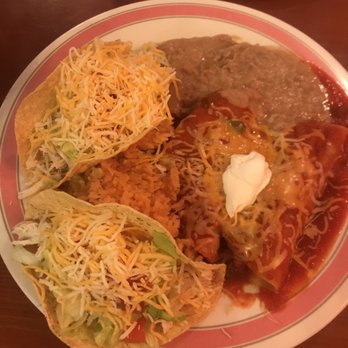 Mariscos El Pulpo Restaurant - Enchilada combo with hard tacos rice and refried beans - Mexican Near Me - Seminole, Florida Mariscos El Pulpo Restaurant - Enchilada combo with hard tacos rice and refried beans - Mexican Near Me - Seminole, Florida