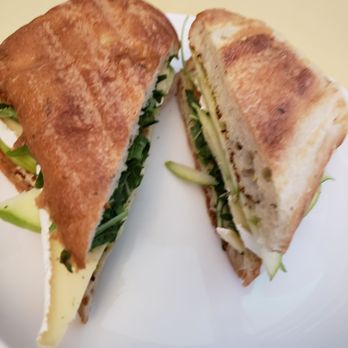 OS Cafe - Apple, brie, arugula sandwich on focaccia - Cafes Near Me - Brooklyn, New York