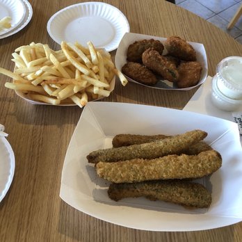 Riverside North - Fries, jalapeño poppers, and fried pickles. - Burgers Near Me - Charlottesville, Virginia Riverside North - Fries, jalapeño poppers, and fried pickles. - Burgers Near Me - Charlottesville, Virginia