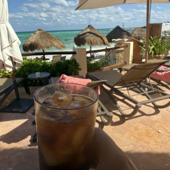 Big Timber Travel - Grand Fiesta Americana bar area by beach - Travel Agents Near Me
