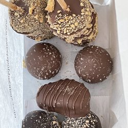 Sweet Shoppe Candy Store - S'mores sticks, truffles, and chocolate covered twix bars.
