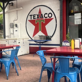 Bing's Burger Station - Patio. Dog friendly if tied up - Burgers Near Me - Cottonwood, Arizona Bing's Burger Station - Patio. Dog friendly if tied up - Burgers Near Me - Cottonwood, Arizona