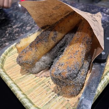 Auntie Qiu Kitchen - black sesame mochi roll - Shanghainese Near Me - Arcadia, California