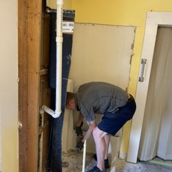 Wyatt & Son’s Plumbing - This is a " during the work" photo.