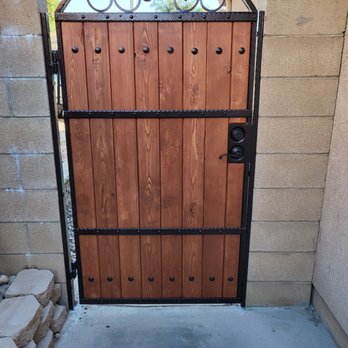 Matthews & Son Custom Iron Works - Back of gate for back yard - Fences & Gates Near Me Matthews & Son Custom Iron Works - Back of gate for back yard - Fences & Gates Near Me