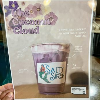 Salty Siren - Specialty drink 16 oz $10 - Coffee & Tea Near Me - Edna Bay, Alaska Salty Siren - Specialty drink 16 oz $10 - Coffee & Tea Near Me - Edna Bay, Alaska