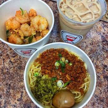Jojo's Kitchen: Taiwan Eats - Dan Dan Noodle Salt and Pepper Shrimp House Milk Tea - Taiwanese Near Me - Rancho Cucamonga, California Jojo's Kitchen: Taiwan Eats - Dan Dan Noodle Salt and Pepper Shrimp House Milk Tea - Taiwanese Near Me - Rancho Cucamonga, California