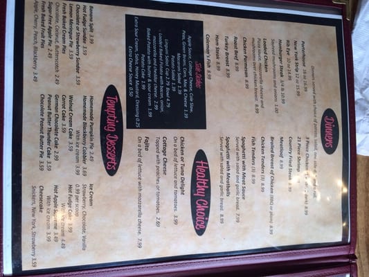Menu photo 1 Choo-Choo's Restaurant New Martinsville, WV Menu photo 1 Choo-Choo's Restaurant New Martinsville, WV