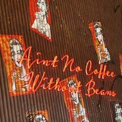Black Sheep Coffee - The walls had cool decor too