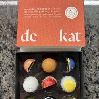 Chocolat de Kat - You have to cut them in 1/2 because they are almost as pretty on the inside! - Chocolatiers & Shops Near Me - Toronto, Ontario