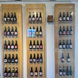 Stiegl Brauwelt - Historical display of beer bottles
