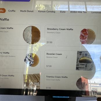 Dessert Cafe - Cream waffle - not my thing. But try it. - Waffles Near Me - Berkeley, California