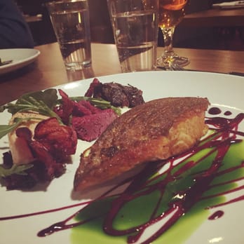 Surly Brewing - Trout with Beets Five Ways - Breweries Near Me - Minneapolis, Minnesota Surly Brewing - Trout with Beets Five Ways - Breweries Near Me - Minneapolis, Minnesota