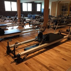 Junction 9 Yoga & Pilates - Love their pilates studio! Windows for natural sunlight combined with hardwood floor makes it a light, open space.