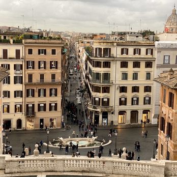 Scalinata di Trinità dei Monti - View of Rome from the top of Scalinata di Trinità dei Monti (aka Spanish Steps) - Landmarks & Historical Buildings Near Me - Rome, RM Scalinata di Trinità dei Monti - View of Rome from the top of Scalinata di Trinità dei Monti (aka Spanish Steps) - Landmarks & Historical Buildings Near Me - Rome, RM