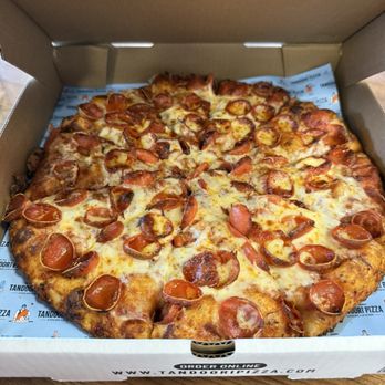 Tandoori Pizza - Pepperoni - Indian Near Me - Clovis, California Tandoori Pizza - Pepperoni - Indian Near Me - Clovis, California