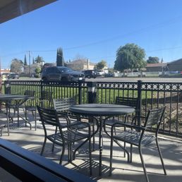 The patio overlooks Knott Ave. The patio overlooks Knott Ave.