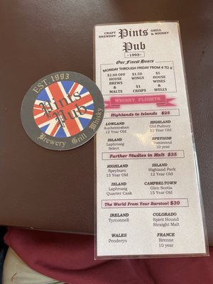 Menu photo 4 Pints Pub Denver, CO